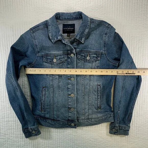 Lucky Brand Denim Tomboy Trucker Jean Jacket Womens Size S - Picture 6 of 8